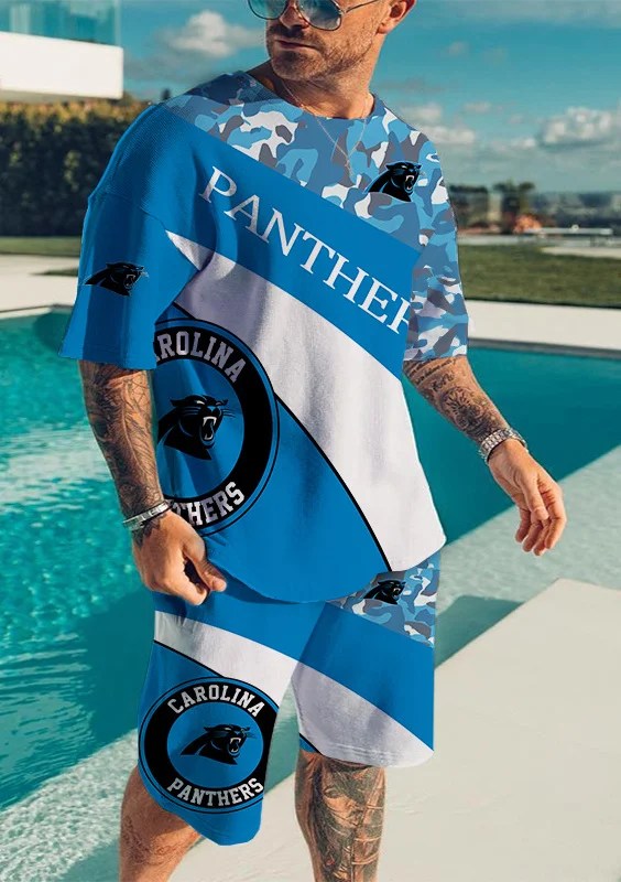 Carolina Panthers T-Shirt and Shorts