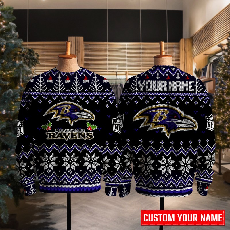 Baltimore Ravens Ugly Christmas Sweater Complete