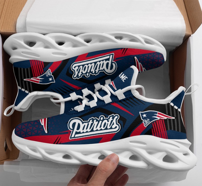 New England Patriots Personalized Yezy Running Sneakers