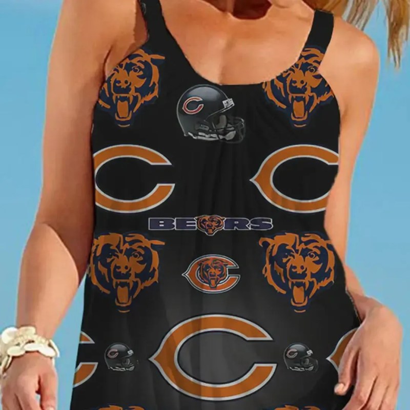 Chicago Bears Beach Dress Full View