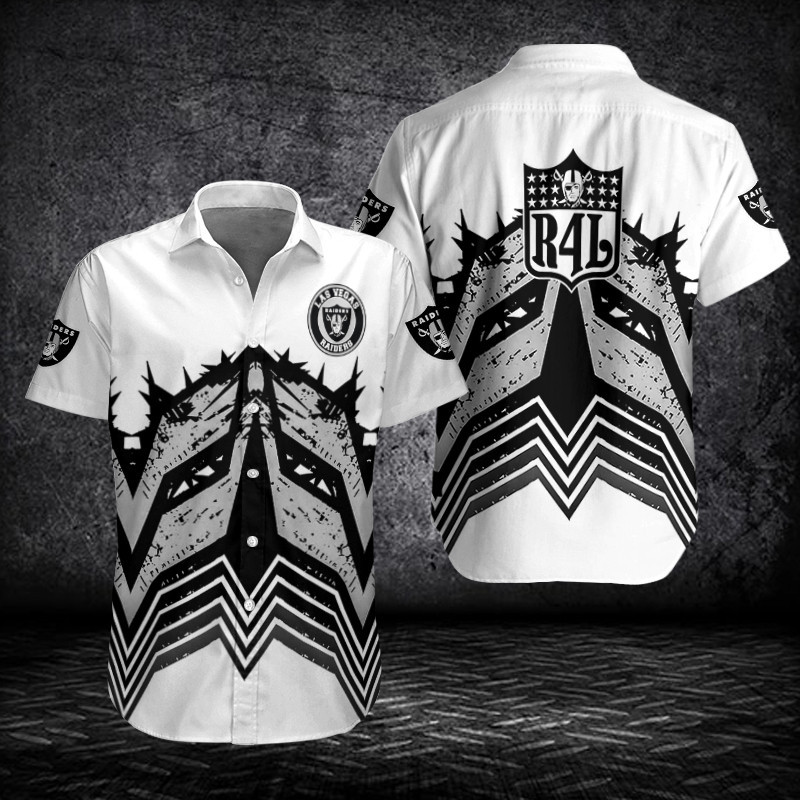 Las Vegas Raiders Button Shirt Sizing Chart