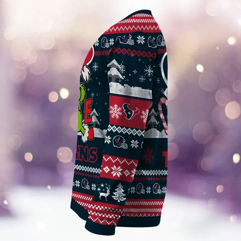 Houston Texans Ugly Christmas Sweater Detail
