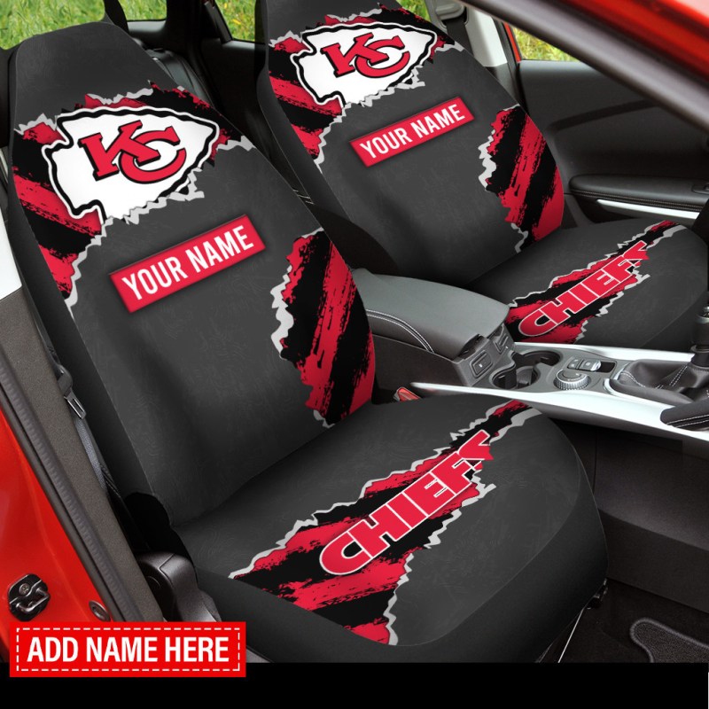 Kansas City Chiefs Personalized Car Seat Covers
