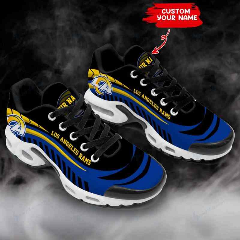 Los Angeles Rams Personalized Plus T-N Youth Sneakers - Image 4