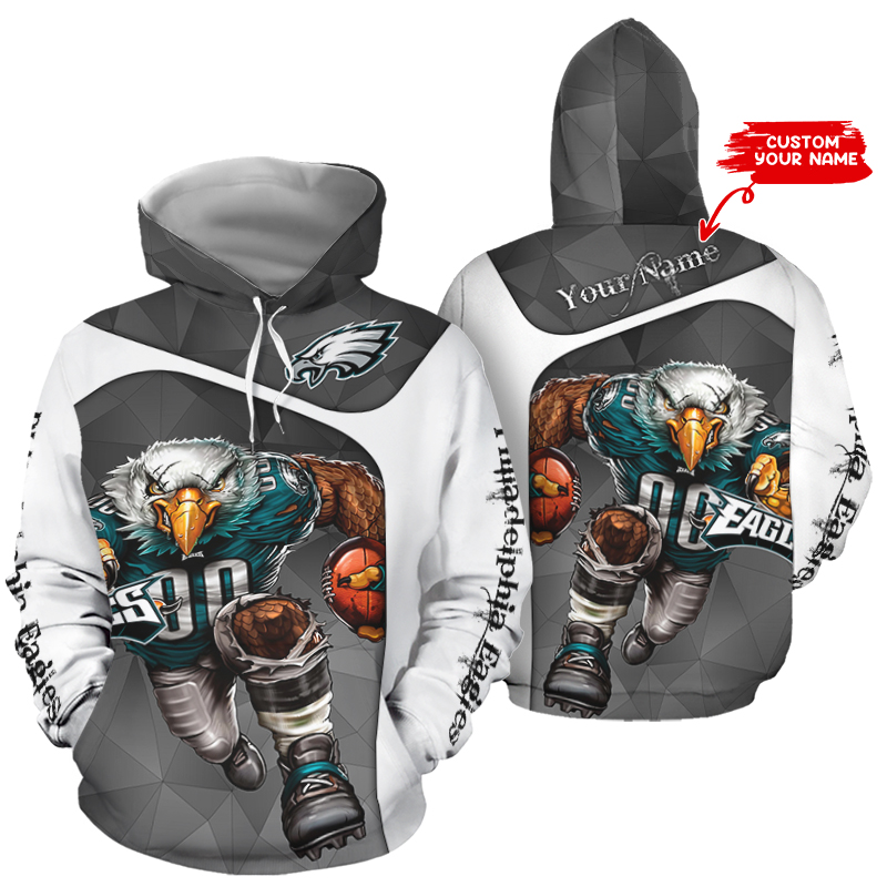 Philadelphia Eagles Hoodie Back View