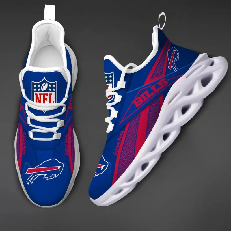 Buffalo Bills Yezy Sneakers - Side View