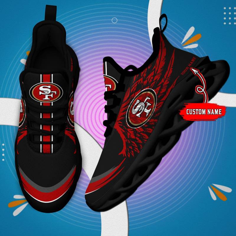 San Francisco 49ers Personalized Yeezy Running Sneakers