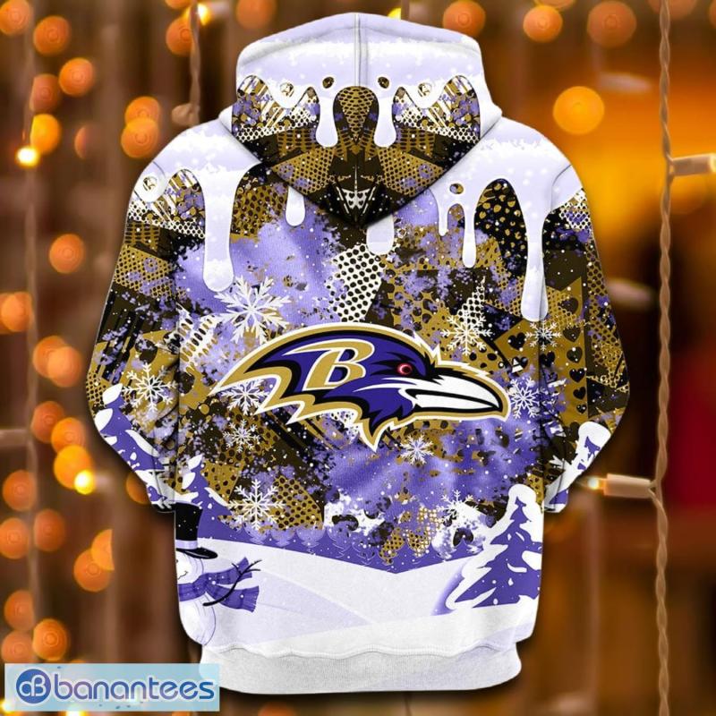 Baltimore Ravens Christmas Hoodie Side View