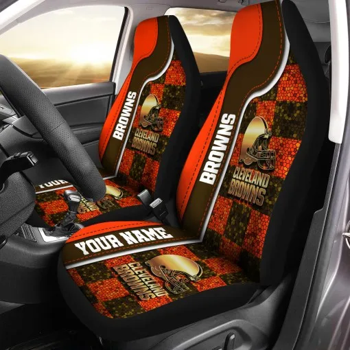Cleveland Browns Personalized Car Seat Cover