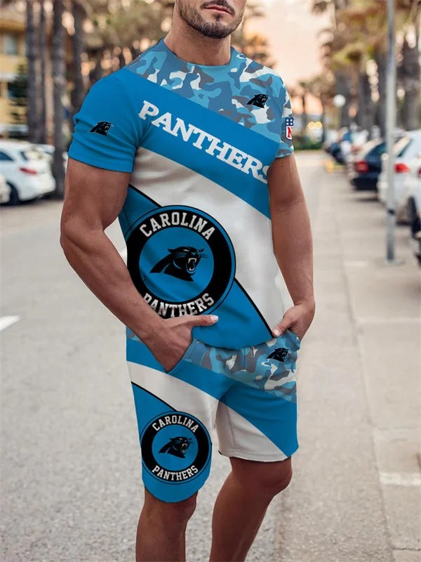 Carolina Panthers T-Shirt and Shorts