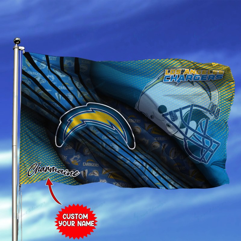 Los Angeles Chargers Personalized Flag