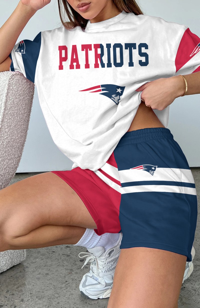 New England Patriots Top And Shorts Suit 3