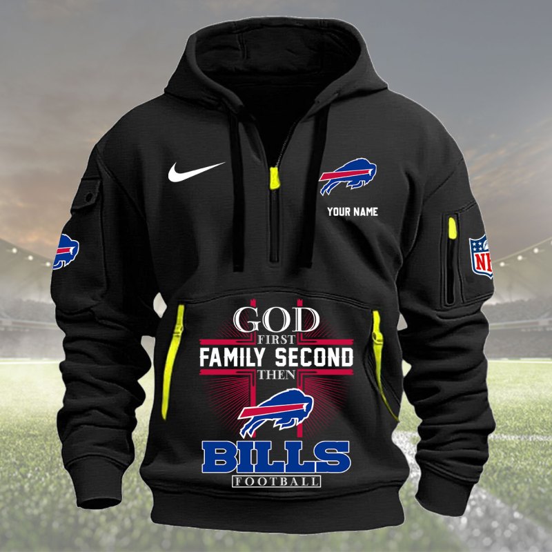Black Buffalo Bills Hoodie