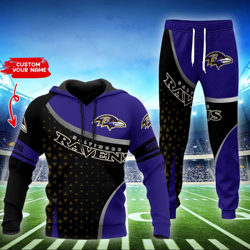 Baltimore Ravens Personalized Hoodie and Jogger Set