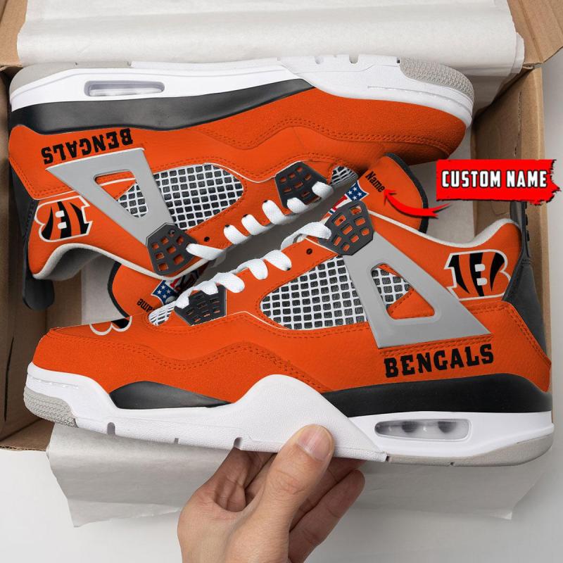 Cincinnati Bengals AJ4 Sneaker Design 1