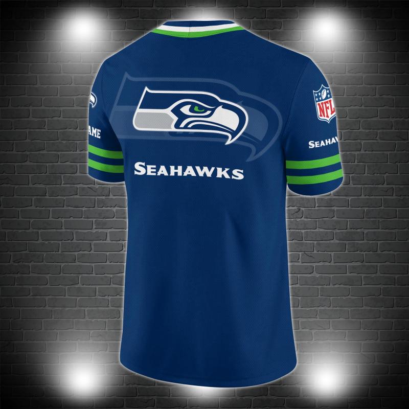 Seattle Seahawks Personalized V-neck Jersey Image 3