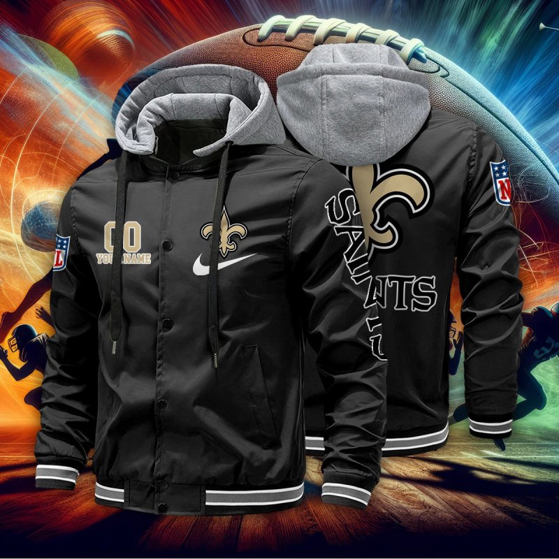 New Orleans Saints Personalized Baseball Jacket