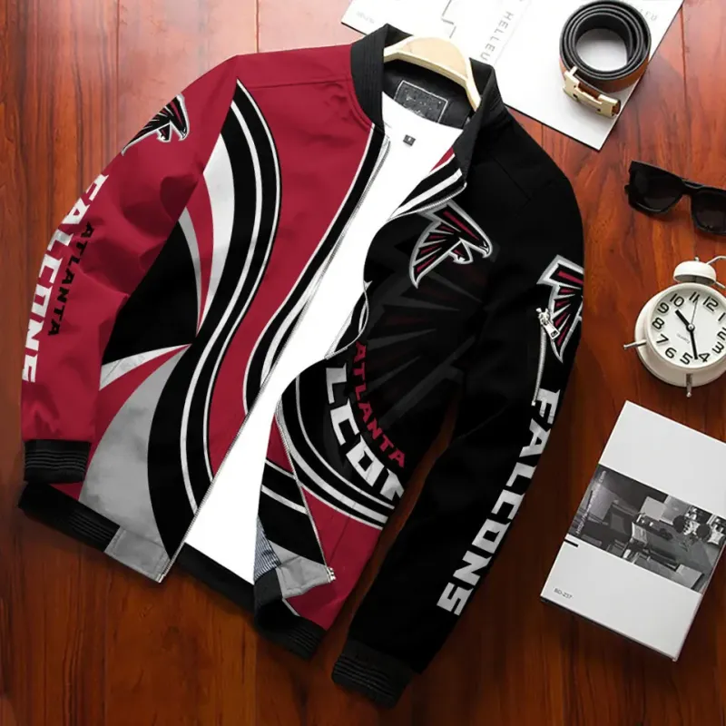 Atlanta Falcons Bomber Jacket Side