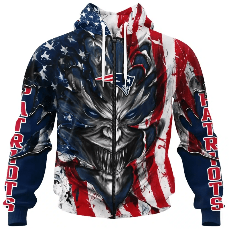 New England Patriots All Over Printed Hoodie