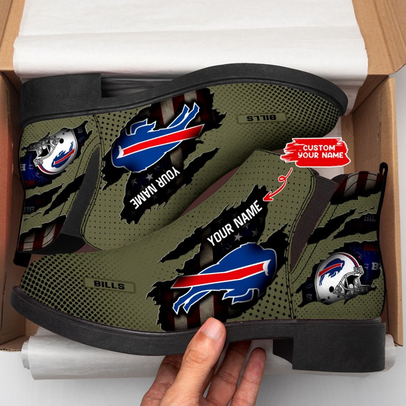 Buffalo Bills Fashion Short Boots Side View