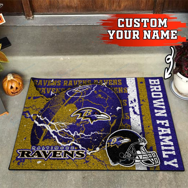 Baltimore Ravens Personalized Doormat