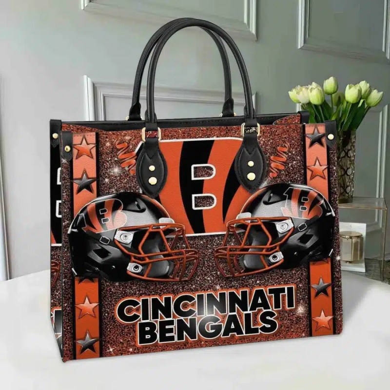Cincinnati Bengals Leather Hand Bag