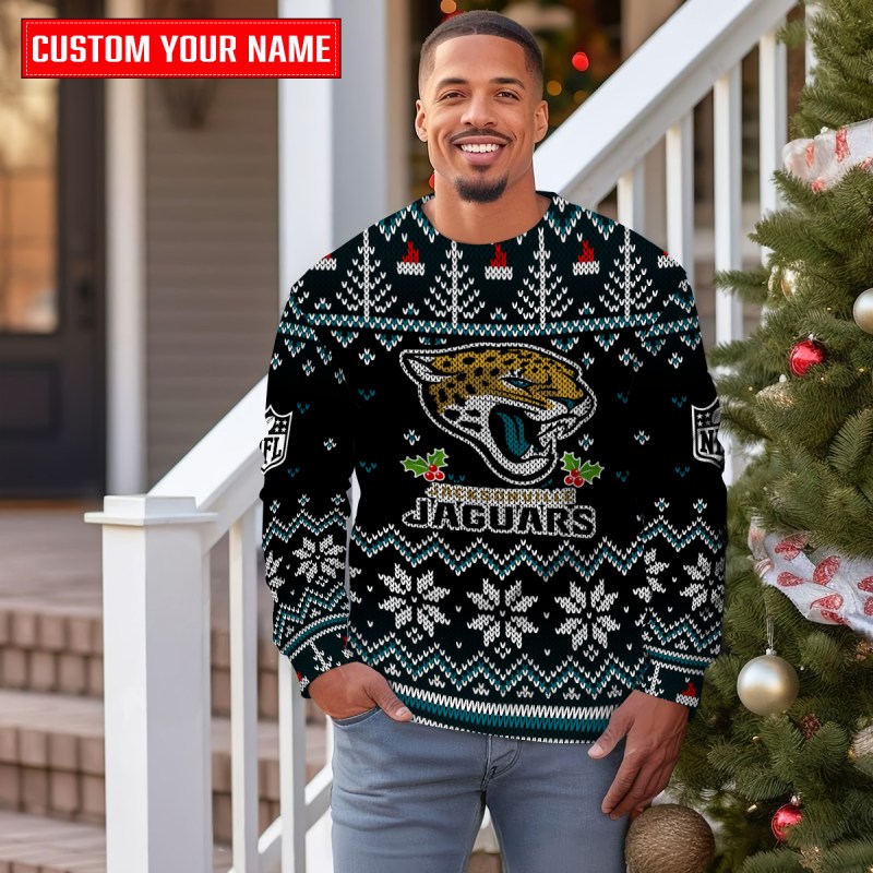 Jacksonville Jaguars Ugly Christmas Sweater - Image 3