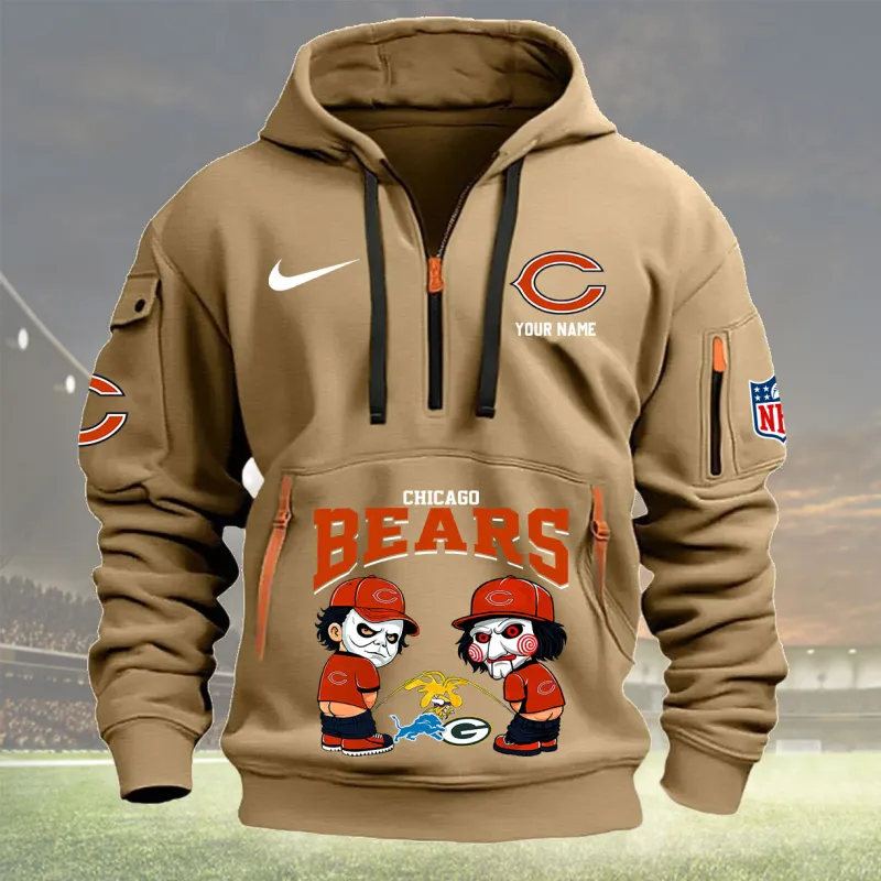 Khaki Chicago Bears Hoodie