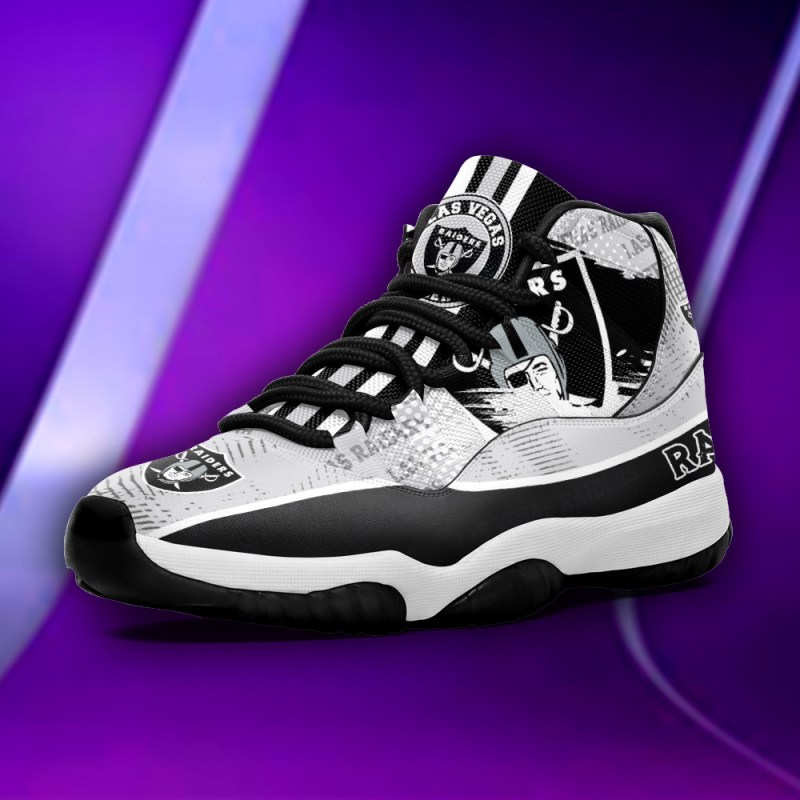 Las Vegas Raiders Sneakers Side View