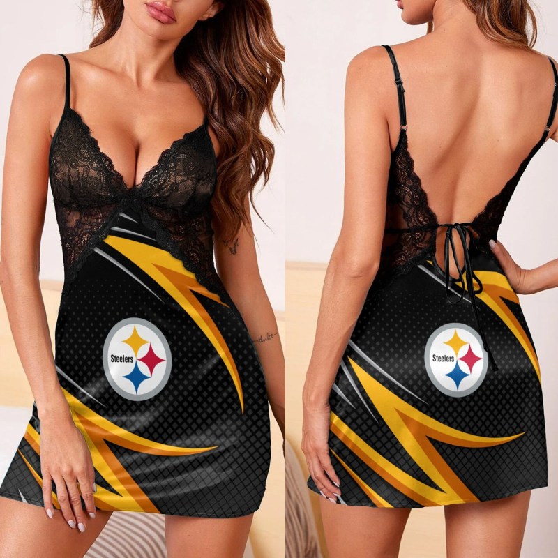 Pittsburgh Steelers Slip Dress Back