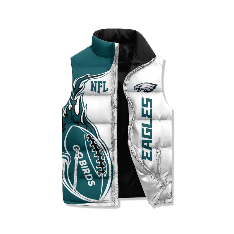 Philadelphia Eagles Premium Sleeveless Puffer Jacket