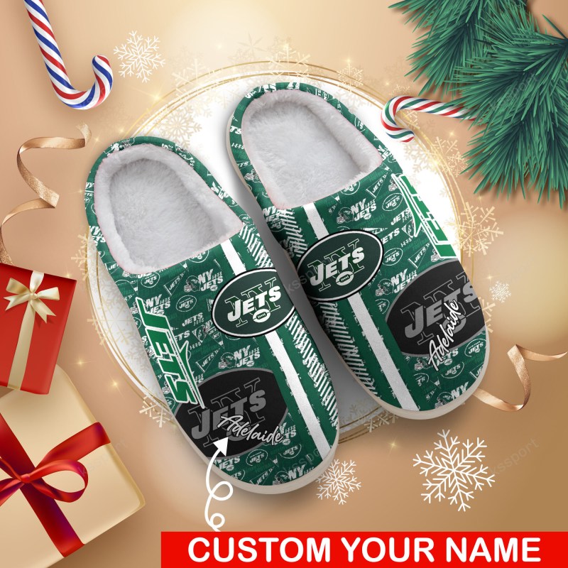 New York Jets Personalized Slippers