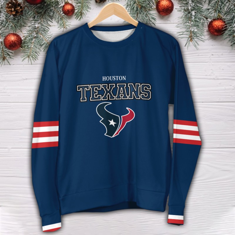 Houston Texans 3D Printed Sweater - NFL Fan Apparel