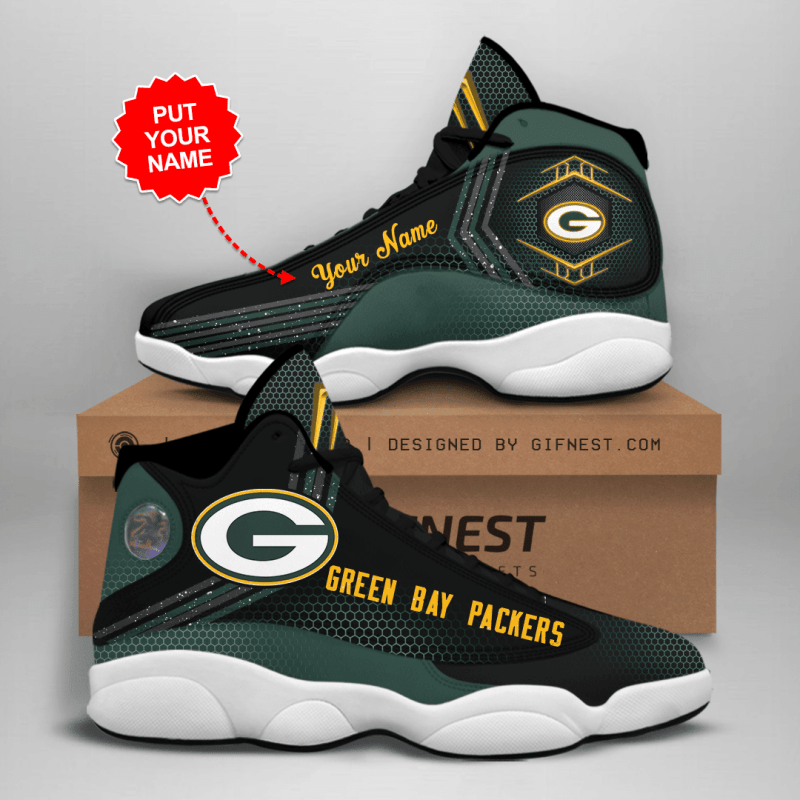Green Bay Packers Personalized AJD13 Sneakers