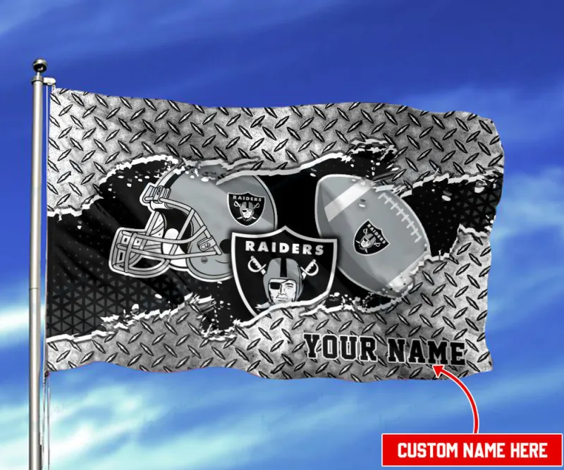 Las Vegas Raiders Personalized Flag