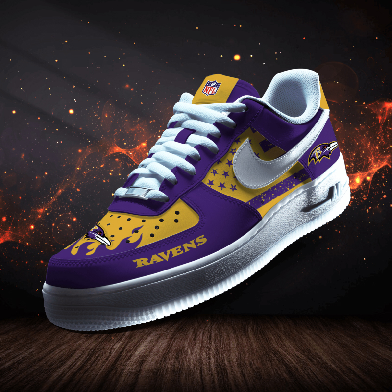 Baltimore Ravens Personalized Sneakers