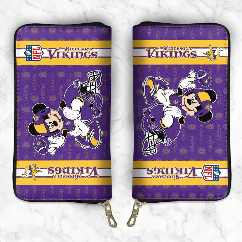 Mockup of Minnesota Vikings Women's Wallet