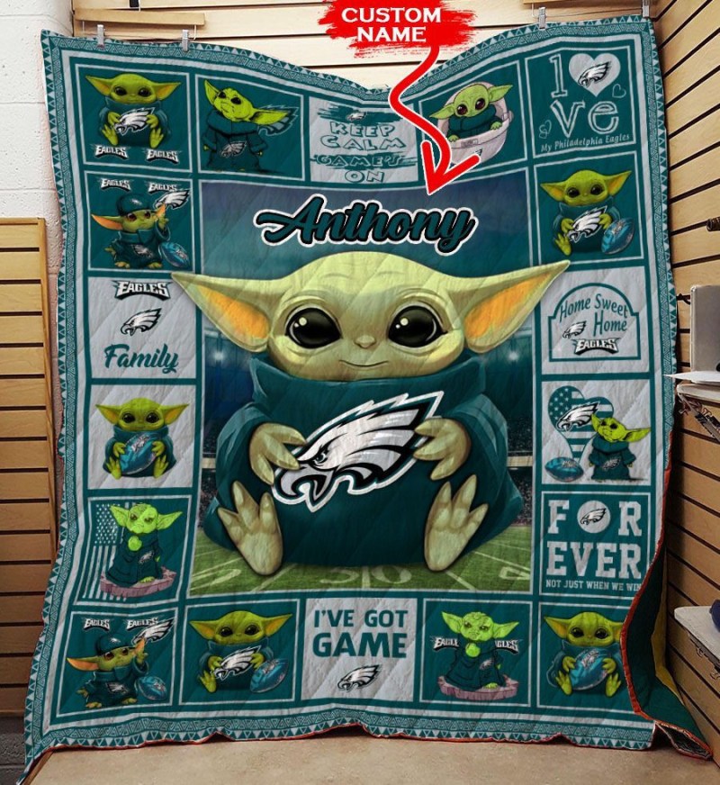 Philadelphia Eagles Personalized Premium Quilt BG28