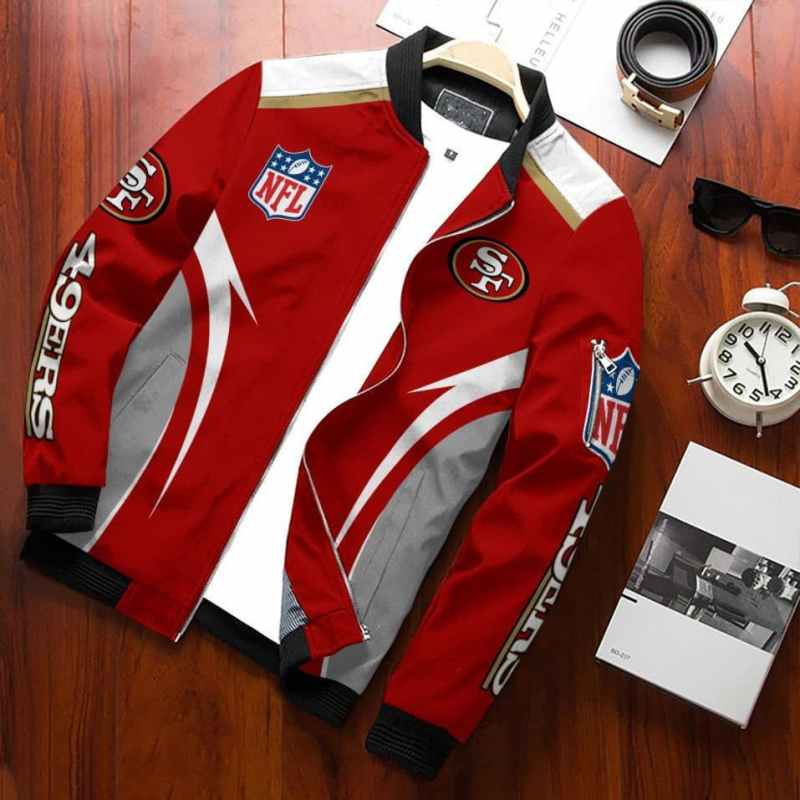 San Francisco 49ers Bomber Jacket Front View
