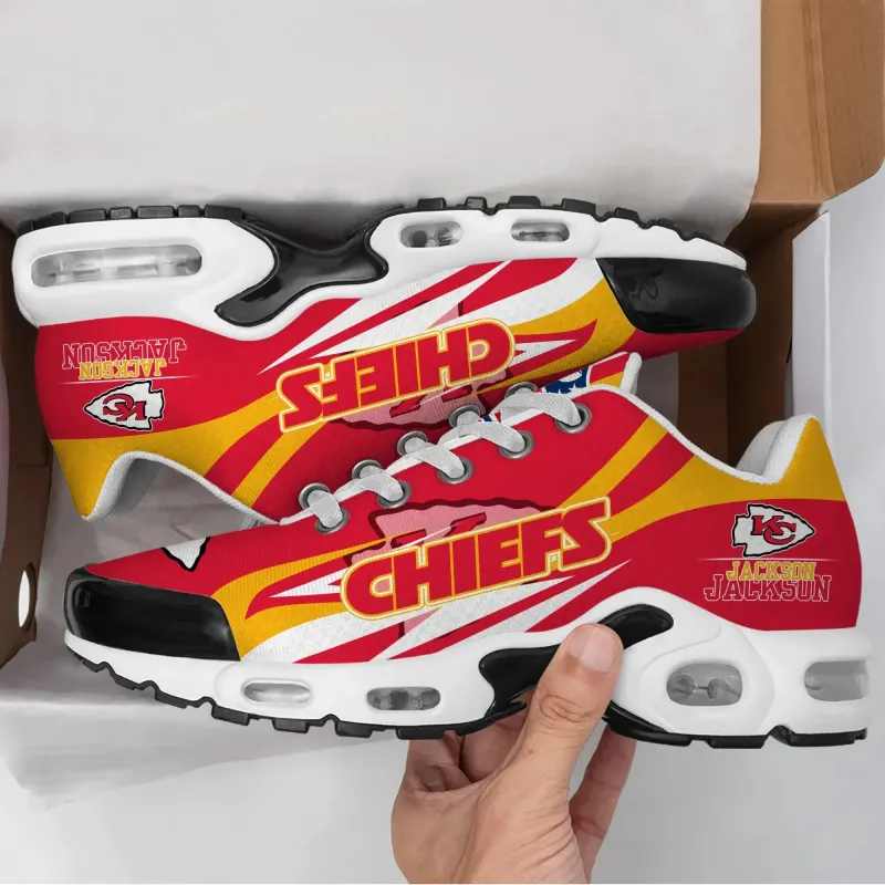 Kansas City Chiefs Personalized Plus T-N Youth Sneakers