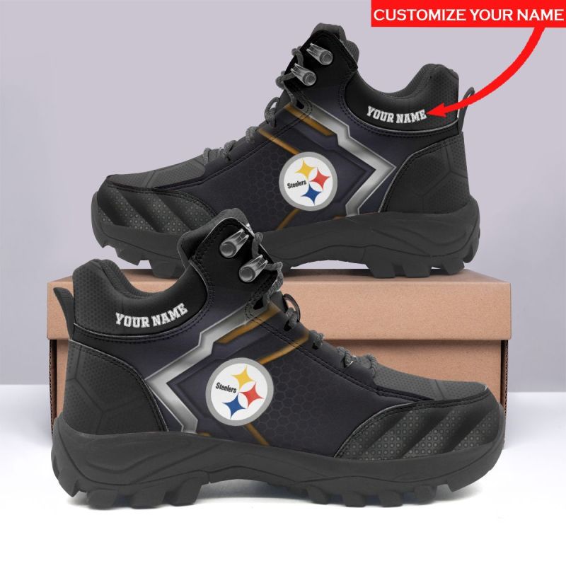 Personalized Pittsburgh Steelers Hiking Shoes