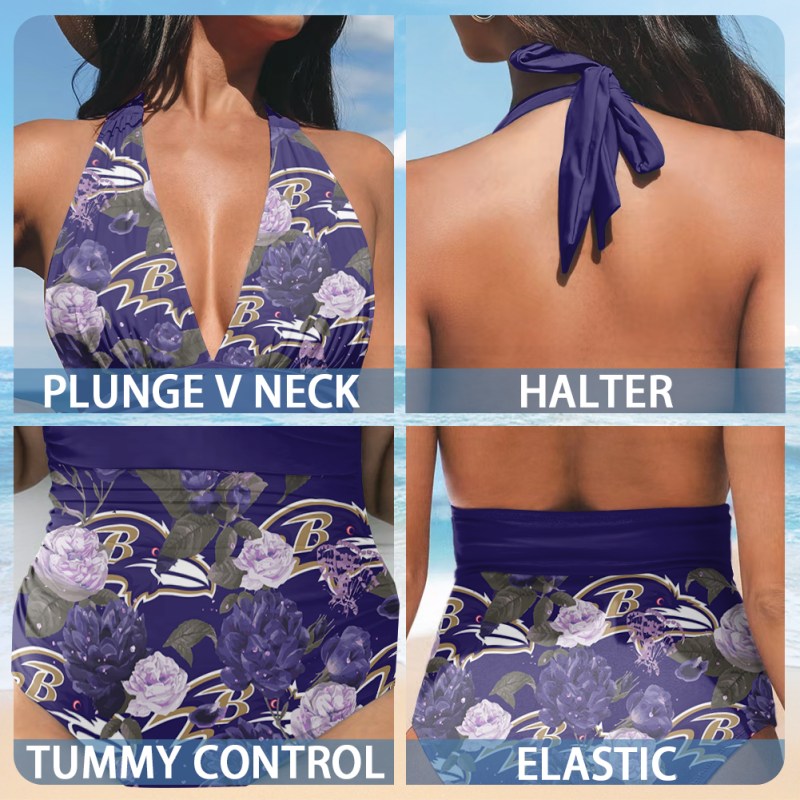 Baltimore Ravens Swimsuit - Back View