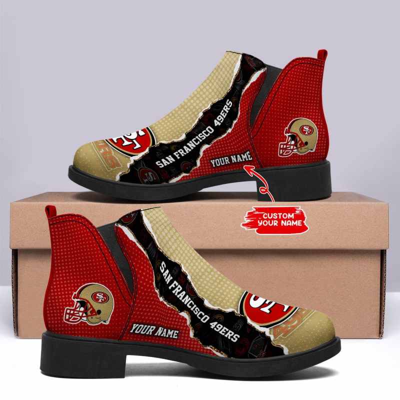 San Francisco 49ers Personalized Comfort & Fashion Short Boots