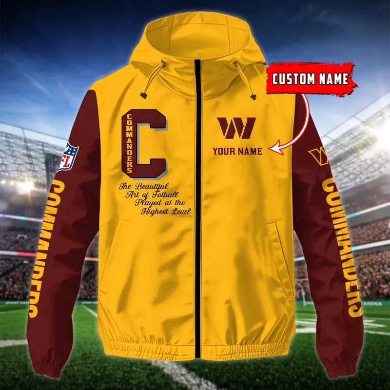 Washington Commanders Jacket Back View
