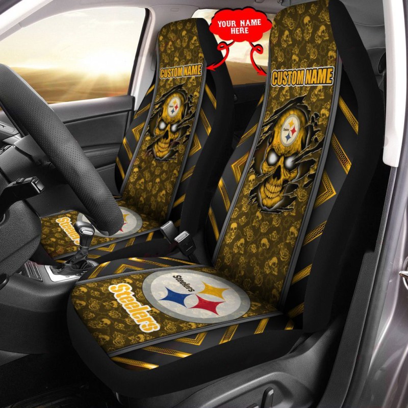 Pittsburgh Steelers Personalized Car Seat Covers