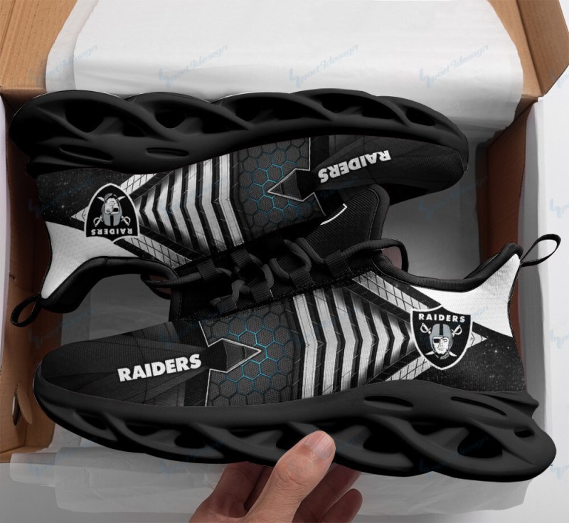 Las Vegas Raiders Yeezy Sneakers Back View
