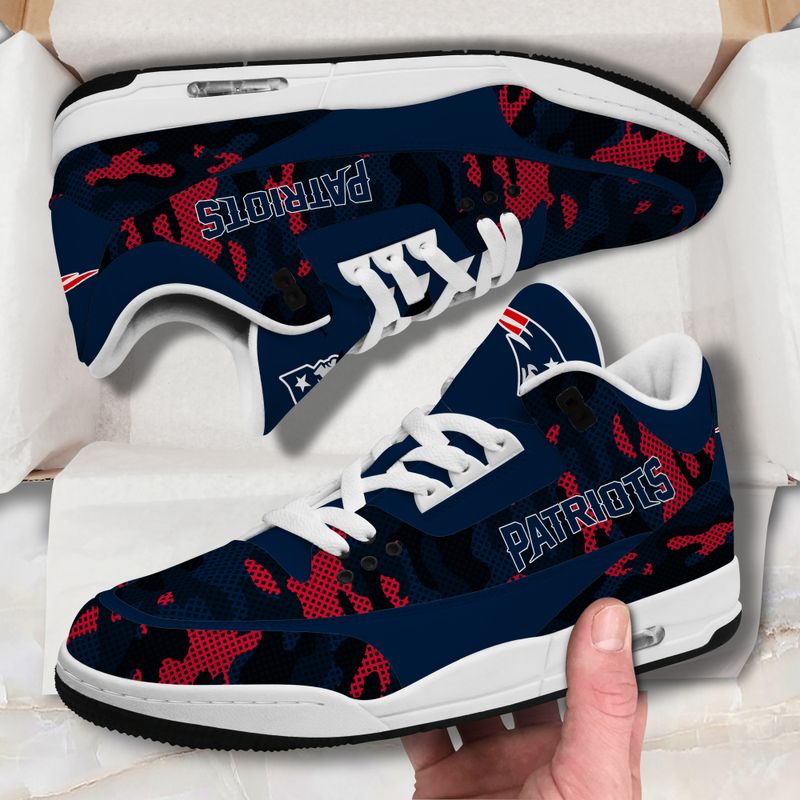 New England Patriots JD03 Genuine Leather Shoes