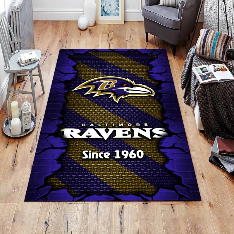 Baltimore Ravens Living Room Rug