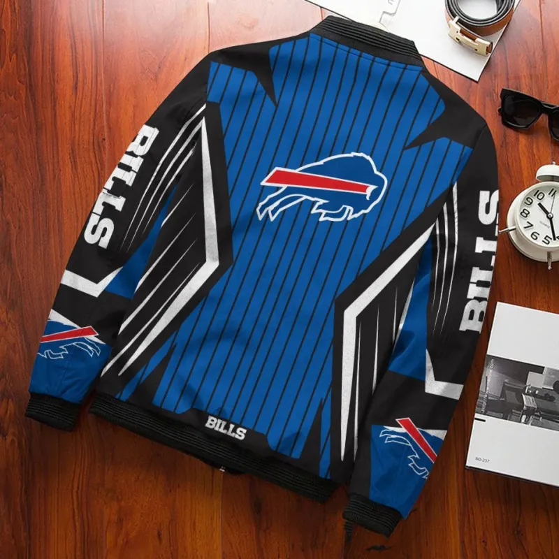 Buffalo Bills Bomber Jacket Back View