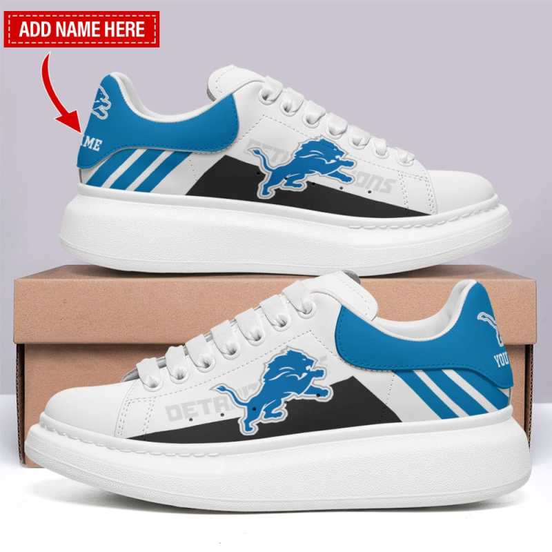 Detroit Lions Personalized MQ Sneakers
